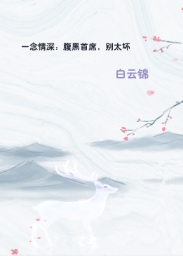 一念情深：腹黑首席，别太坏